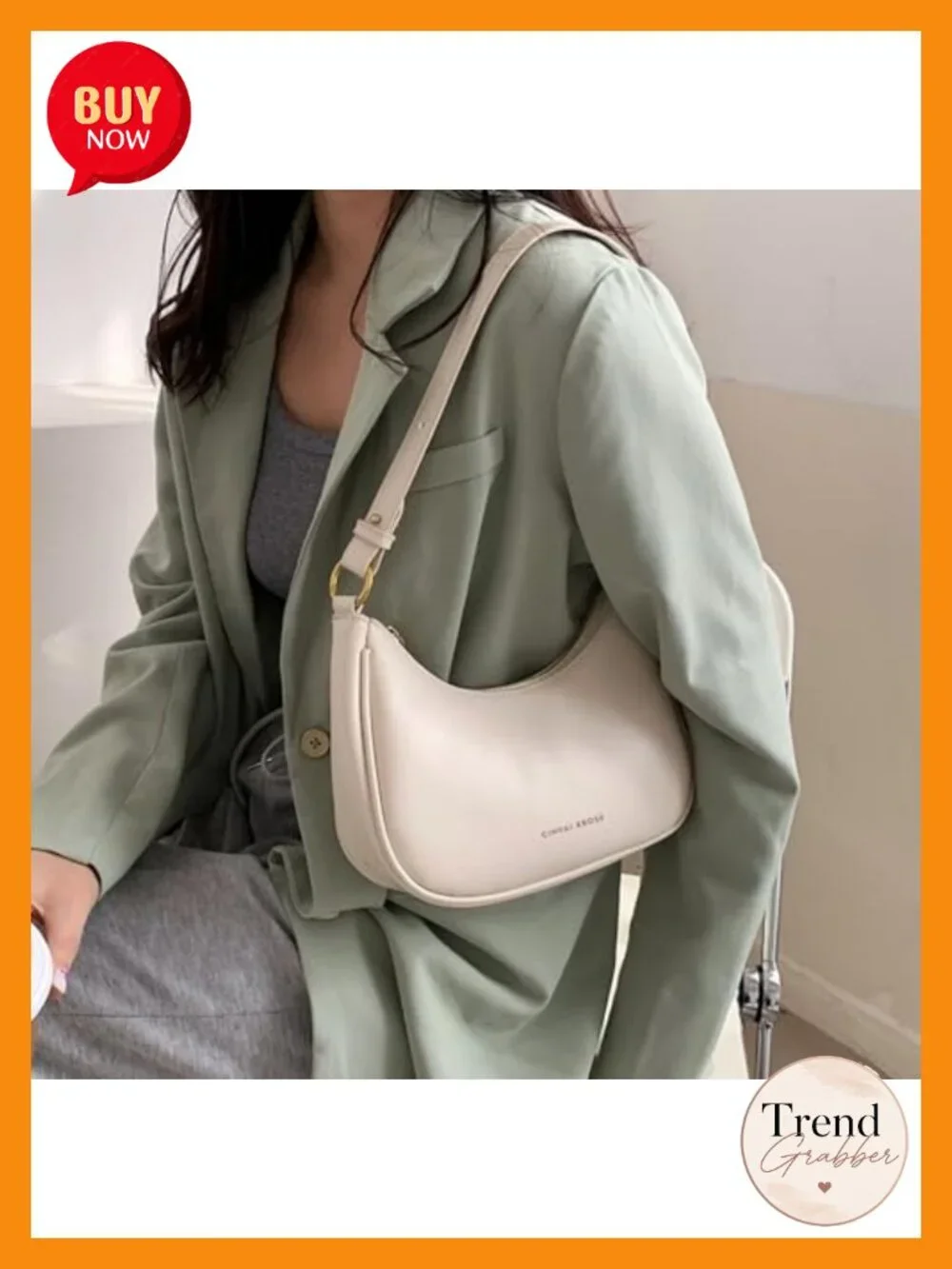 Retro Clutch Underarm Shoulder Bag with Dual Straps, Crossbody